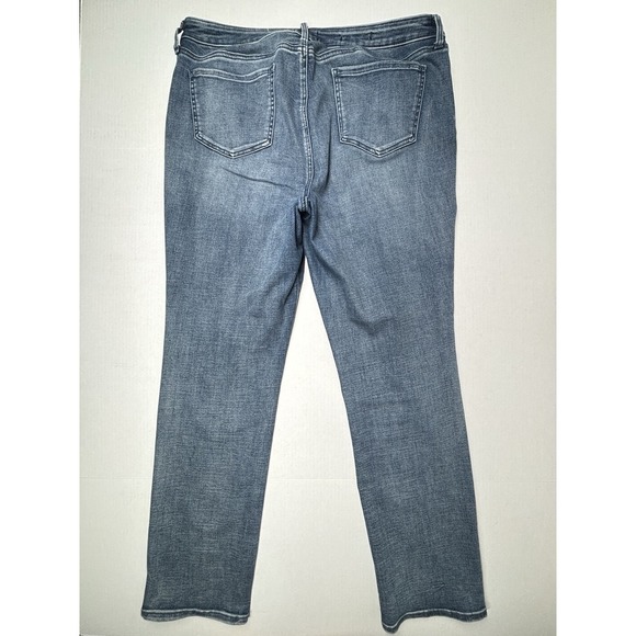 NYDJ 16 Sheri Slim Distressed Med Wash Jeans Lift-Tuck Tech Inseam 29" - Picture 3 of 10